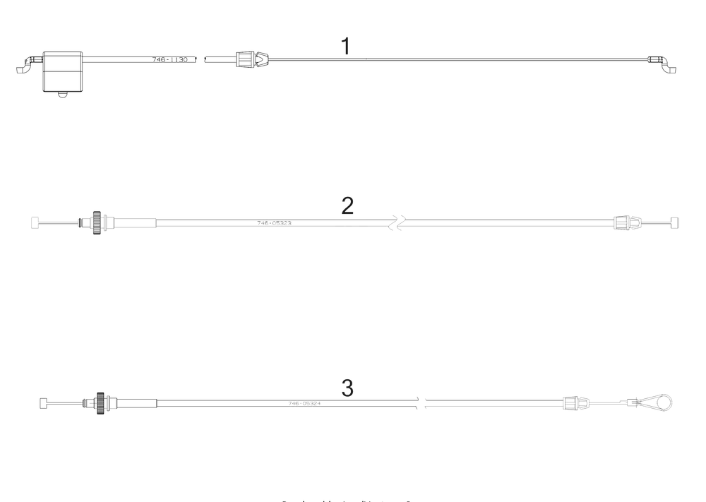Cables Diagram and Parts List for (12AEN2S7710)(2020) Cub Cadet Lawn Mower